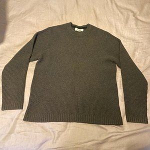 Buck Mason Olive Crewneck Sweater, Mediium